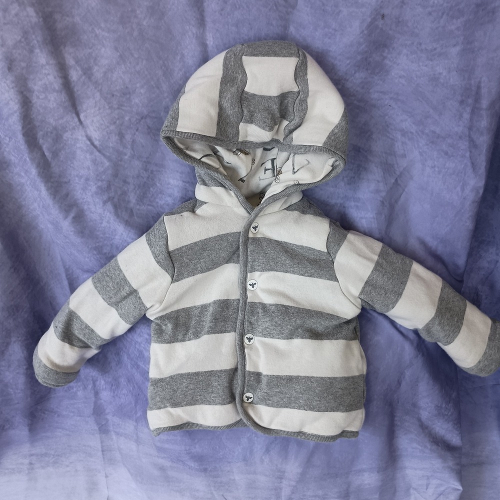 Burts Bees Baby Organic Cotton Reversible Button Jacket